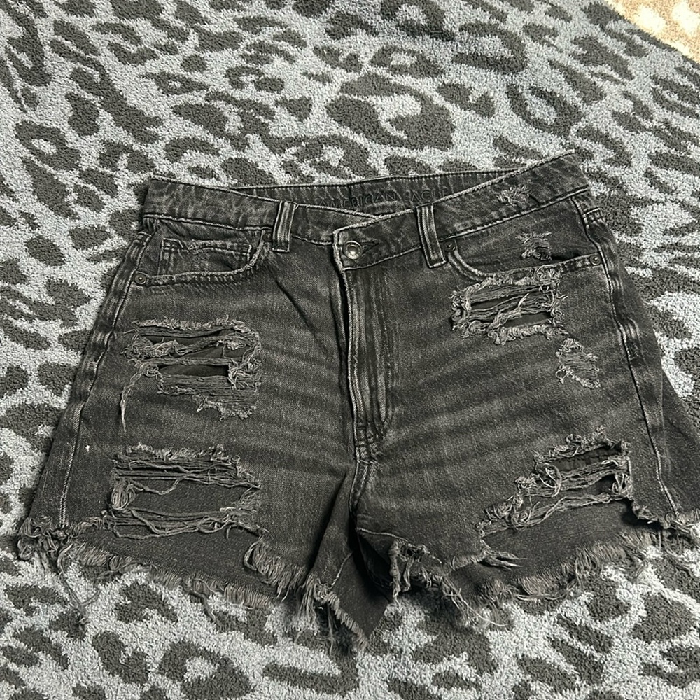 American Eagle Black Denim Shorts